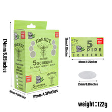 Load image into Gallery viewer, Honerypuff series 15mm smoking pipe screen stainless steel
