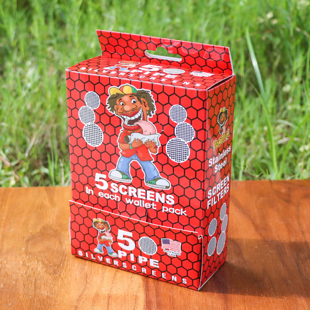 HONEYPUFF 100 Pieces Stainless Steel Screens Pipe, Ø 25 Pipe Filter Screen,(100/200/300 PCS) (1BOX)