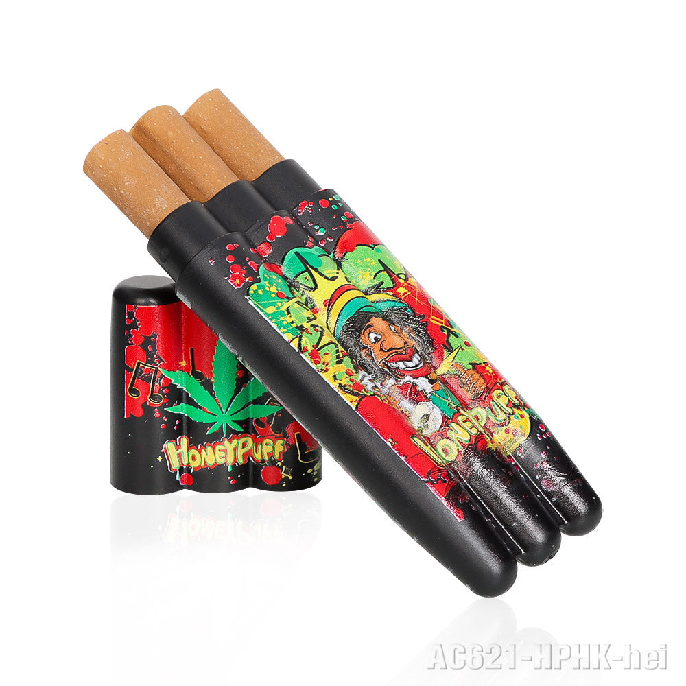 HONEYPUFF multi-color multi-tube plastic trumpet paper cigarette storage tank Cigarette accessories