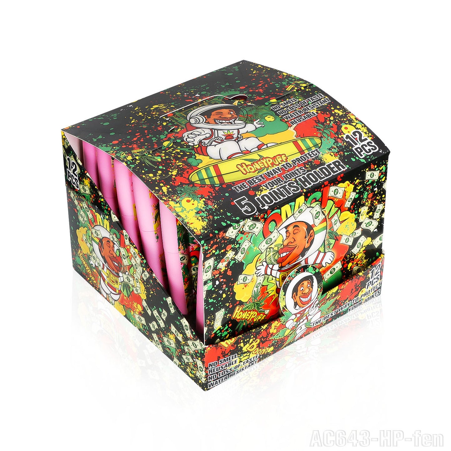 HONEYPUFF multi-color multi-tube plastic trumpet paper cigarette storage tank Cigarette accessories
