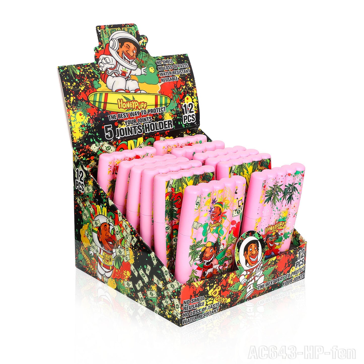 HONEYPUFF multi-color multi-tube plastic trumpet paper cigarette storage tank Cigarette accessories
