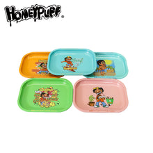 Load image into Gallery viewer, HONEYPUFF brand 180 * 140mm metal square with various designs rolling tray cigarette store accessories