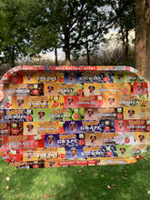 Load image into Gallery viewer, HONEYPUFF Tinplate Metal Rolling Tray, Big Size 11.3” x 7.3” Cigarette Rolling Paper, Smooth Rounded Edge Rolling Paper Trays