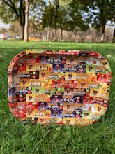 Load image into Gallery viewer, HONEYPUFF Tinplate Metal Rolling Tray, Large Size 10.6” x 6.3” Cigarette Rolling Paper, Smooth Rounded Edge Rolling Paper Trays