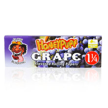 Load image into Gallery viewer, HONEYPUFF 1 1/4 Size Grape Flavored Rolling Papers 12 Packs Flavored Rolling Papers