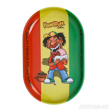 Lade das Bild in den Galerie-Viewer, HONEYPUFF brand 130*80mm metal square rolling tray small rolling tray with various designs