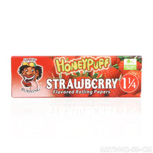 Charger l'image dans la galerie, Feuilles à rouler Honeypuff 1 1/4 saveur fraise, feuilles à rouler à combustion lente pour cigarettes (50 pièces)