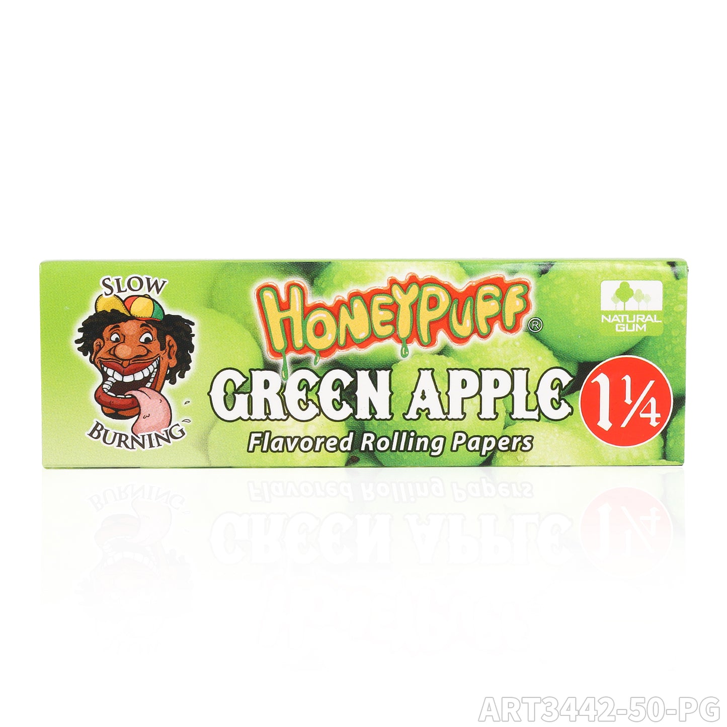 HONEYPUFF 1 1/4 Size Cherry Flavored Rolling Papers, Slow Burning Cigarette Rolling Papers (50 PCS)