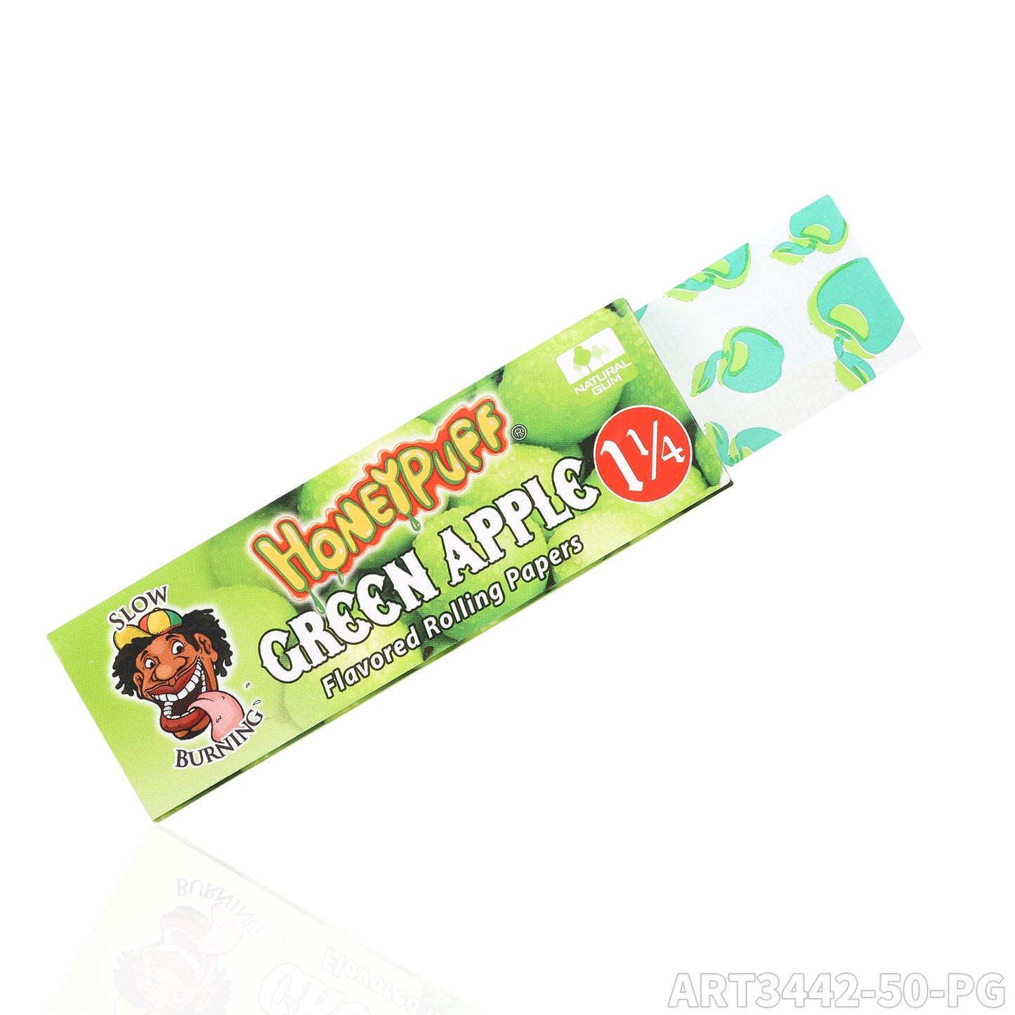 HONEYPUFF 1 1/4 Size Cherry Flavored Rolling Papers, Slow Burning Cigarette Rolling Papers (50 PCS)
