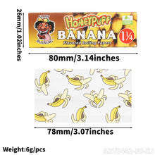 Charger l'image dans la galerie, Feuilles à rouler Honeypuff saveur banane, format 1 1/4, à combustion lente (50 pièces)