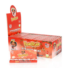 Load image into Gallery viewer, HONEYPUFF 1 1/4 Size Strawberry Flavored Rolling Papers 12 Packs Flavored Rolling Papers