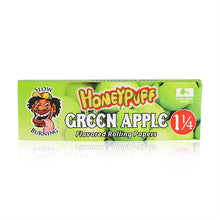 Load image into Gallery viewer, HONEYPUFF 1 1/4 Size Apple Flavored Rolling Papers 12 Packs Flavored Rolling Papers