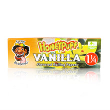 Load image into Gallery viewer, HONEYPUFF 1 1/4 Size vanilla Flavored Rolling Papers 12 Packs Flavored Rolling Papers