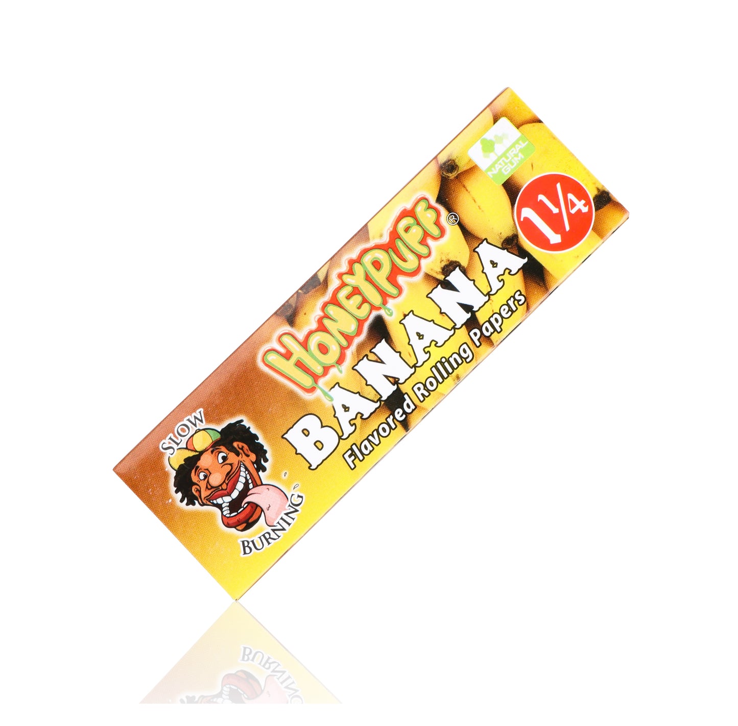 HONEYPUFF 1 1/4 Size Banana Flavored Rolling Papers 12 Packs Flavored Rolling Papers