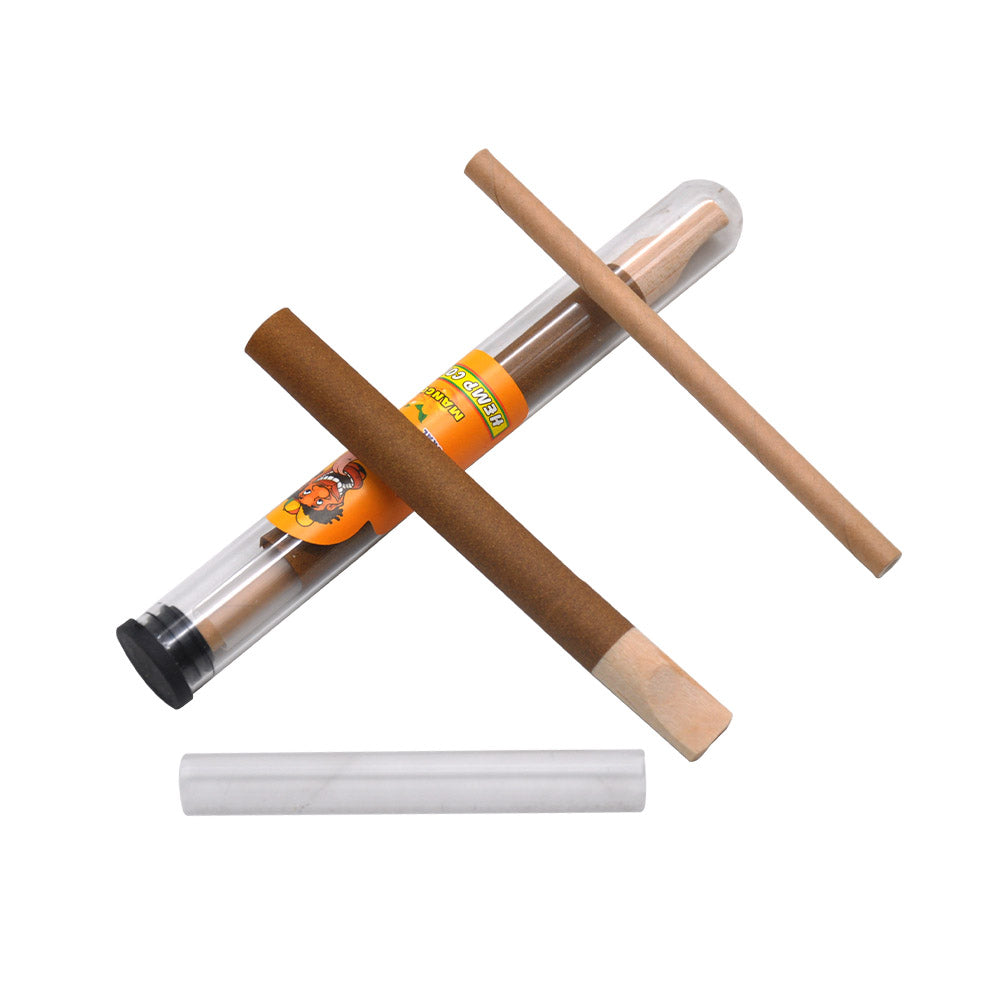 HONEYPUFF Honey Flavors Pre Rolled Cones with Wood Tips, King Size Rolling Paper & Glass Cigarette Holder, Slow Burning Rolling Cones, 1 PCS/ Tube 24 Tubes/Box