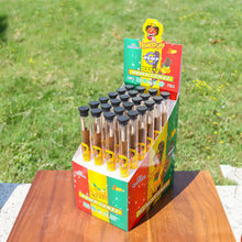Load image into Gallery viewer, HONEYPUFF Mango Flavors Pre Rolled Cones with Tips, King Size Pre Rolled Rolling Paper, Natural Rolling Papers & Glass Cigarette Holder, 3Cone/Tube 24Tubes/Box