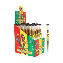 Load image into Gallery viewer, HONEYPUFF Green Apple Flavors Pre Rolled Cones with Tips, King Size Pre Rolled Rolling Paper, Natural Rolling Papers & Glass Cigarette Holder, 3Cone/Tube 24Tubes/Box