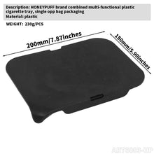 Load image into Gallery viewer, HONEYPUFF combined multi-functional metal tinplate cigarette tray, 178*x121mm portable cigarette rolling paper tray, square iron tray smoking accessories