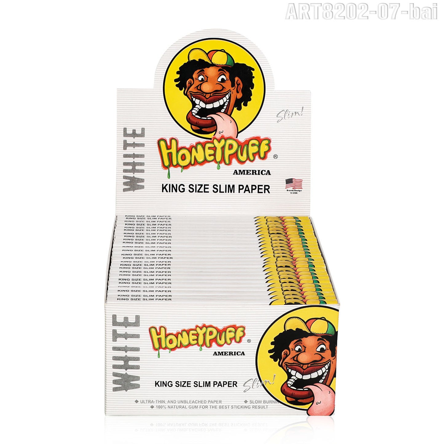 HONEYPUFF 1 1/4 Size Variety Of Flavors Rolling Papers, Slow Burning Cigarette Rolling Papers (32 PCS)