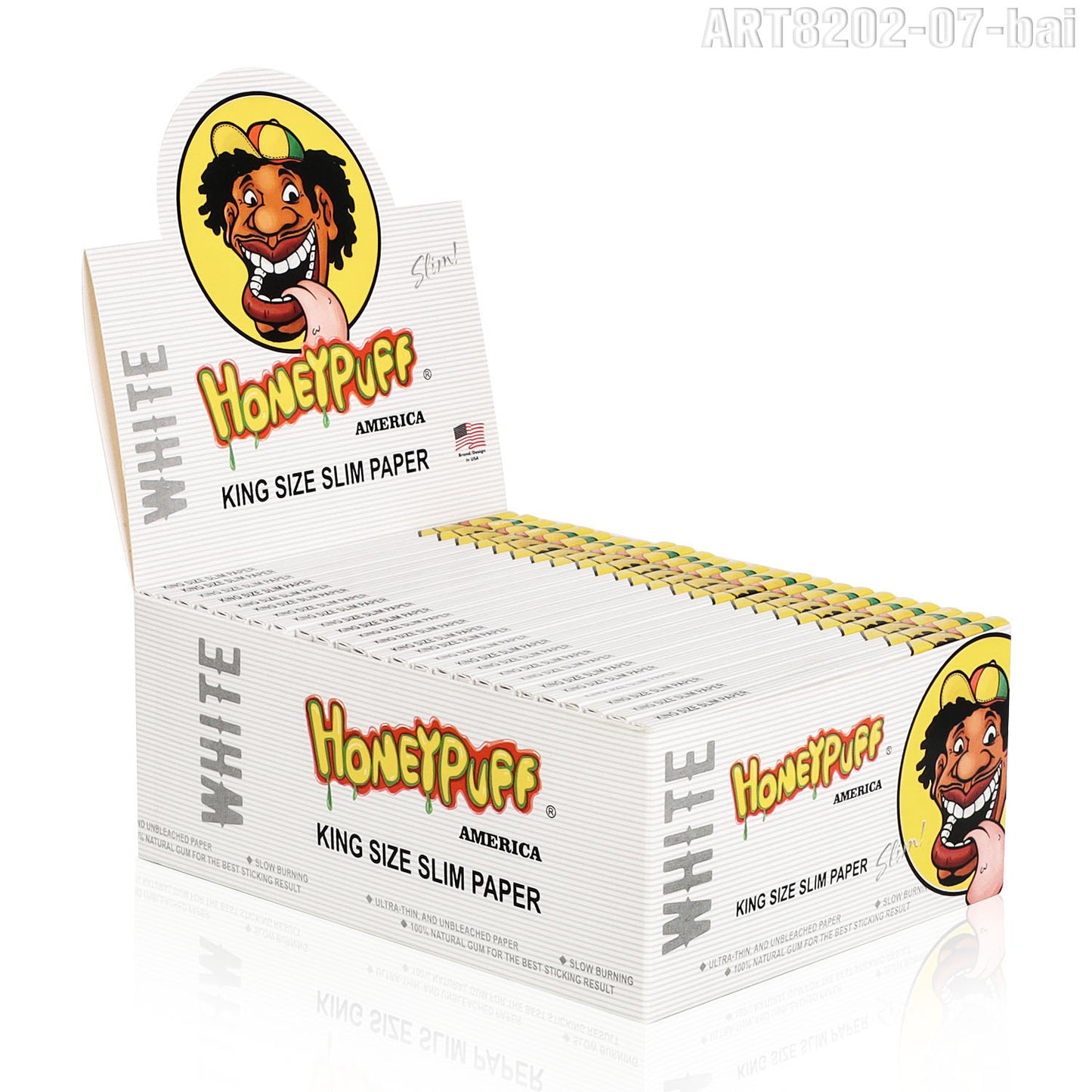 HONEYPUFF 1 1/4 Size Variety Of Flavors Rolling Papers, Slow Burning Cigarette Rolling Papers (32 PCS)