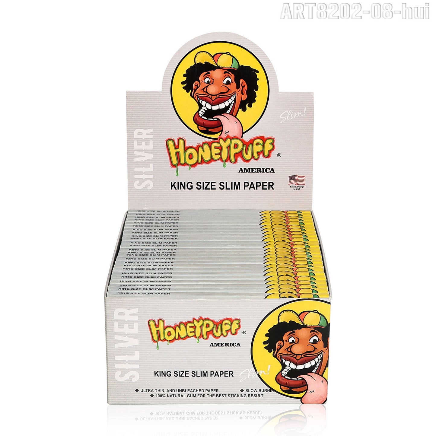 HONEYPUFF 1 1/4 Size Variety Of Flavors Rolling Papers, Slow Burning Cigarette Rolling Papers (32 PCS)