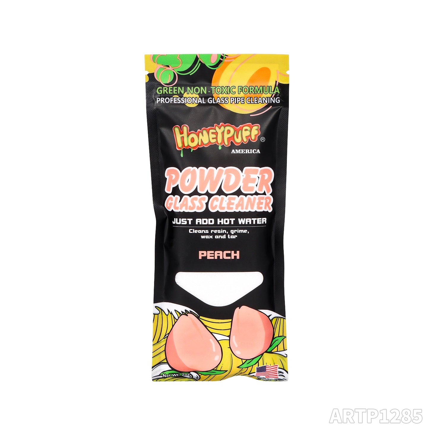 HONEYPUFF hot sale glass cleaner powder with different flavor very good cleaning effect