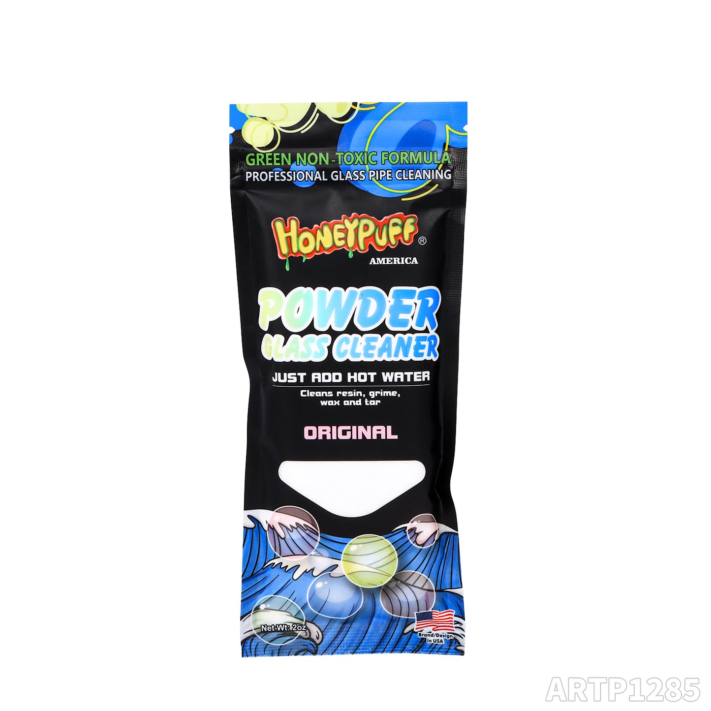 HONEYPUFF hot sale glass cleaner powder with different flavor very good cleaning effect