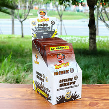 Charger l'image dans la galerie, Feuilles à rouler bio aromatisées Honeypuff, format King Size, avec fermeture éclair refermable, 5 pièces/paquet, 50 paquets/boîte