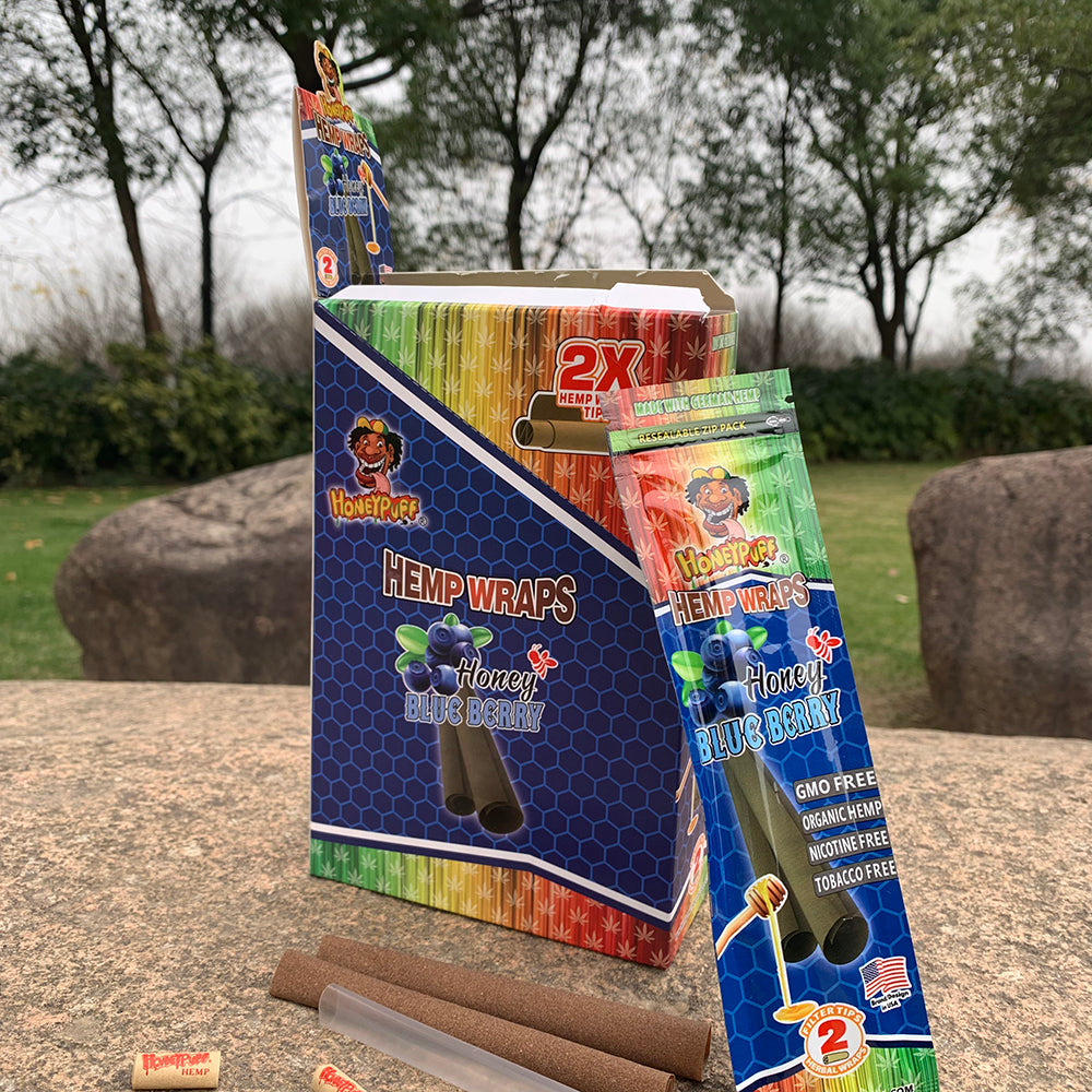 72 Cones Per Can HoneyPuff King Size Pre-Rolled Cones &ndash; 72 Cones With Filter Tips, Banana Flavor, 110mm Length King Size Rolling Cones