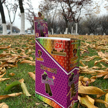 Load image into Gallery viewer, HONEYPUFF Grape Flavored Pre Rolled Cones, King Size Pre Rolled Rolling Paper with Tips, Slow Burning Rolling Cones, 2 PCS / Pack 12 Packs / Box