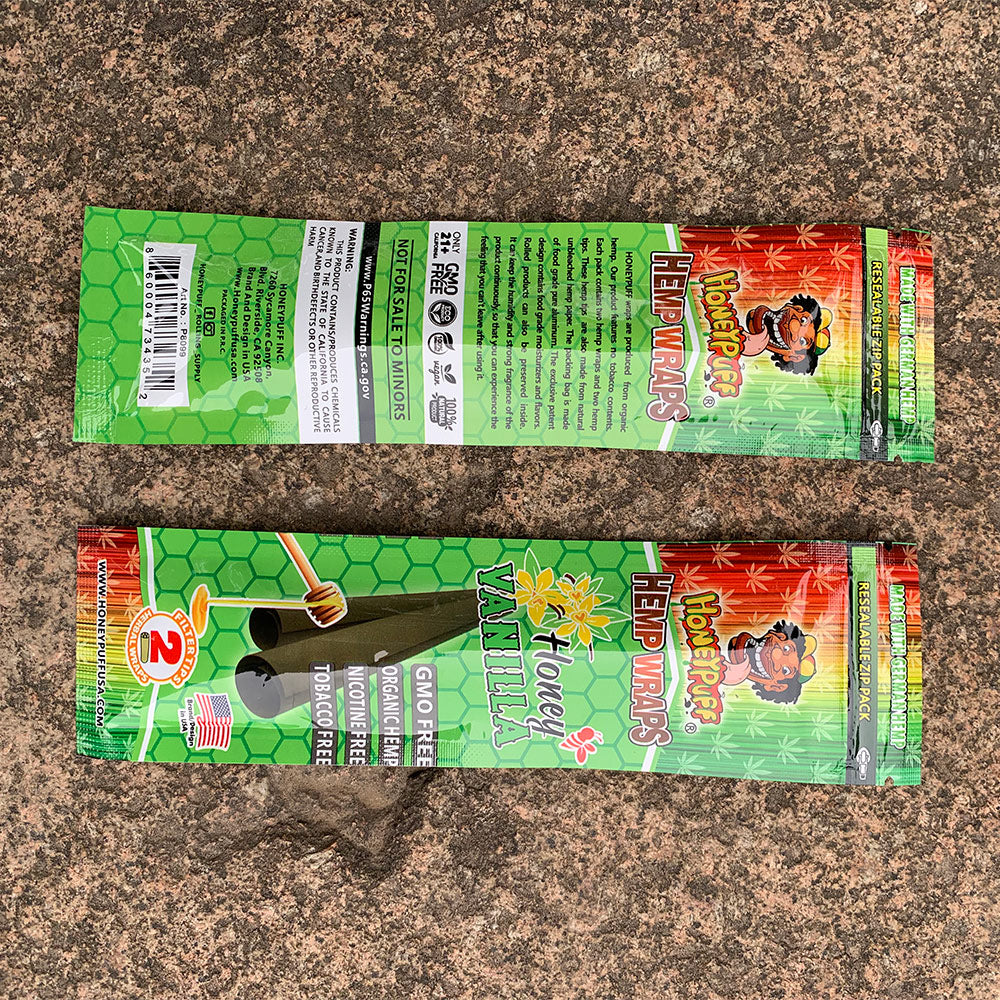 HONEYPUFF Vanilla Flavored Pre Rolled Cones, King Size Pre Rolled Rolling Paper with Tips, Slow Burning Rolling Cones, 2 PCS / Pack 12 Packs / Box