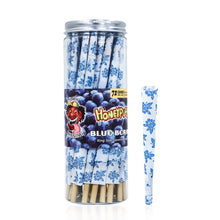 Load image into Gallery viewer, HONEYPUFF Blueberry Flavor Pre Rolled Cones, King Size Pre Rolled Rolling Paper with Tips, Slow Burning Papers (72 PCS)