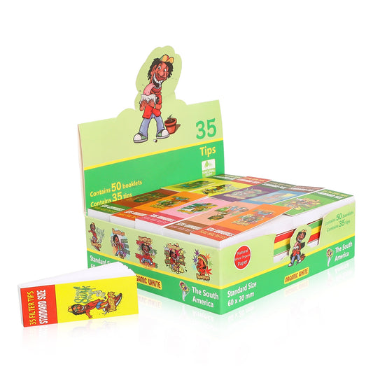 Papier à rouler Honeypuff blanc format mini, non blanchi, 35 feuilles