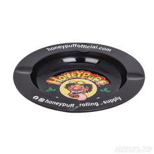 Load image into Gallery viewer, HONEYPUFF brand round metal ashtray round metal rolling tray with various designs