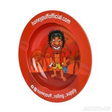 Load image into Gallery viewer, HONEYPUFF brand round metal ashtray round metal rolling tray with various designs