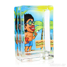 Load image into Gallery viewer, Honeypuff Decorated Clear Glass Ashtray, 85*56mm Portable Square Ashtray, Desktop Ashtray, Smoking Accessories