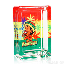 Load image into Gallery viewer, Honeypuff Decorated Clear Glass Ashtray, 85*56mm Portable Square Ashtray, Desktop Ashtray, Smoking Accessories