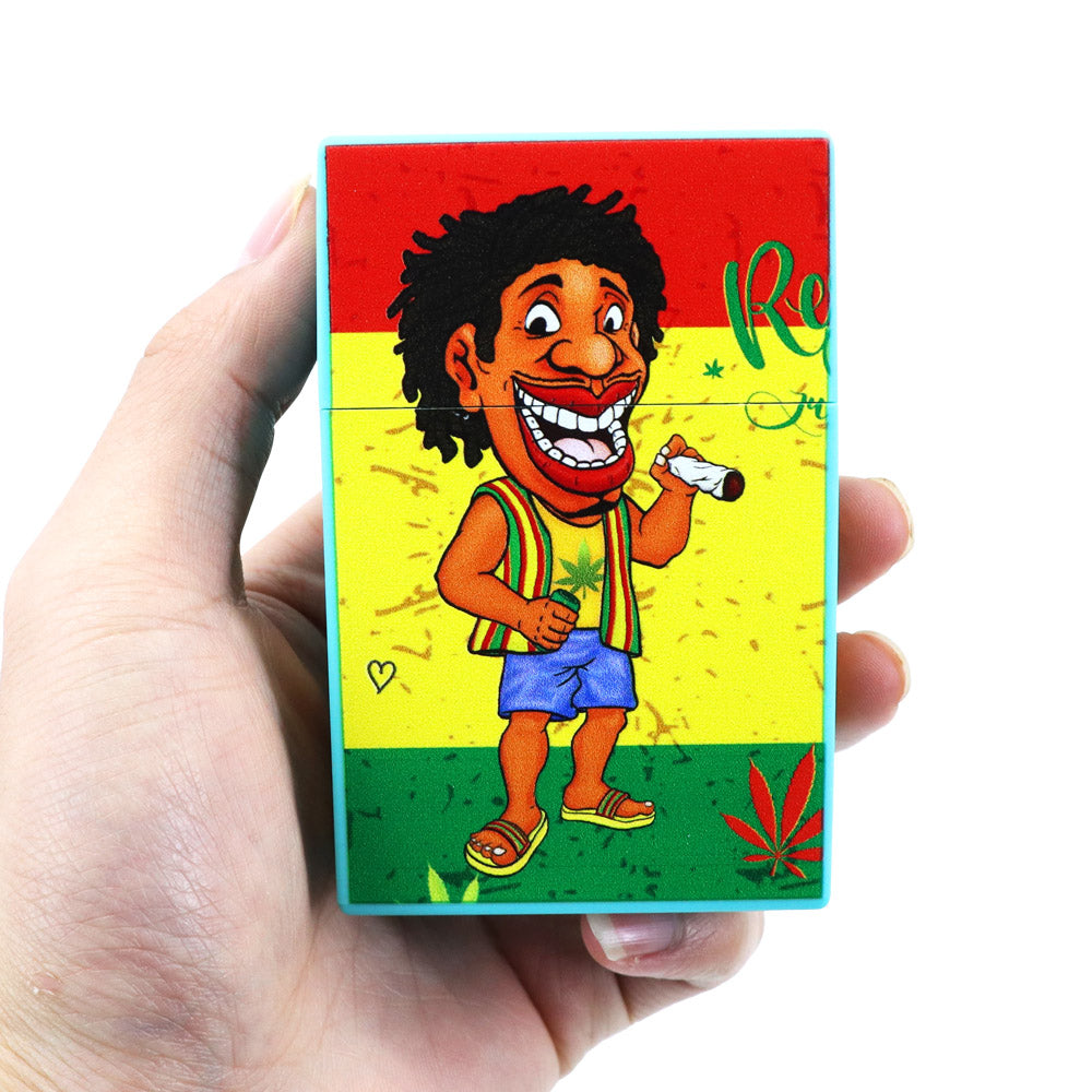 Honerypuff series 94*62*29mm plastic cigarette case with various designs