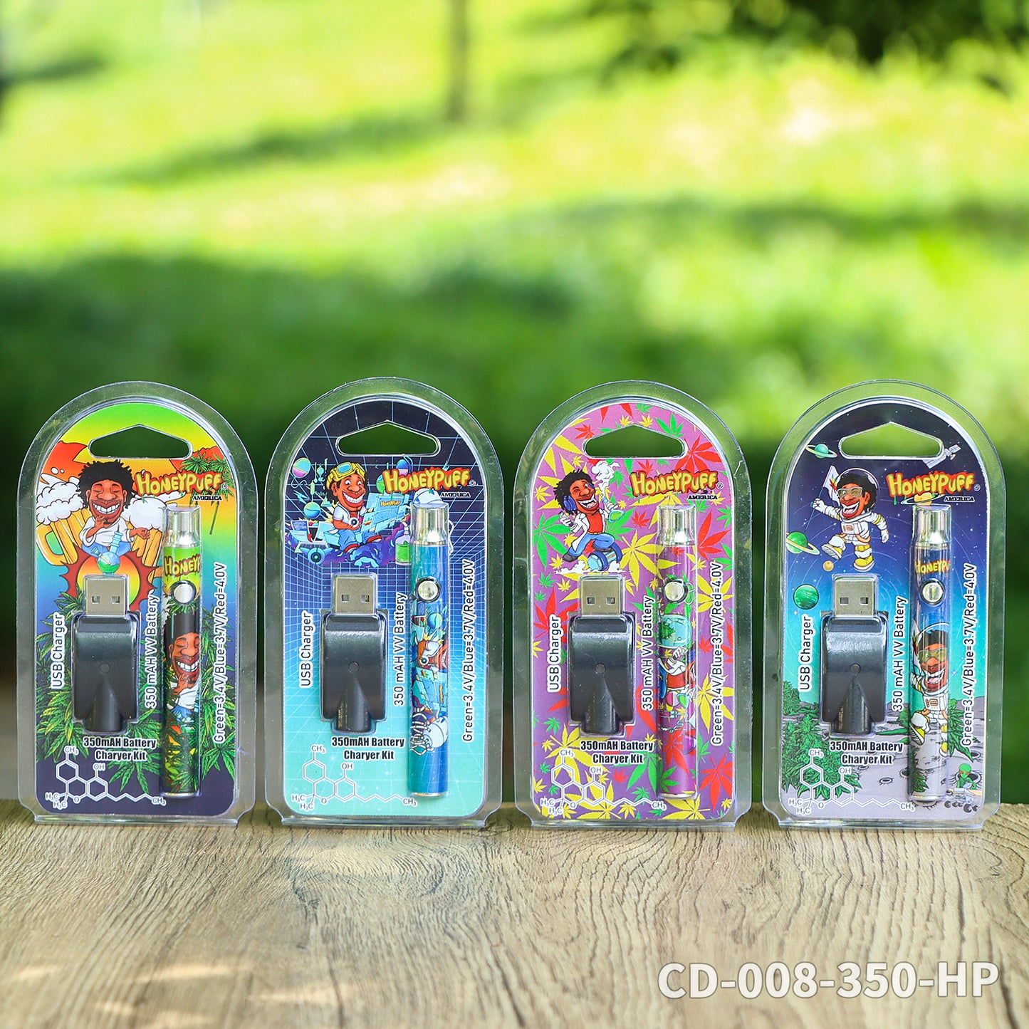 HONEYPUFF hot sale 350 mAH battery vape accessories with different design