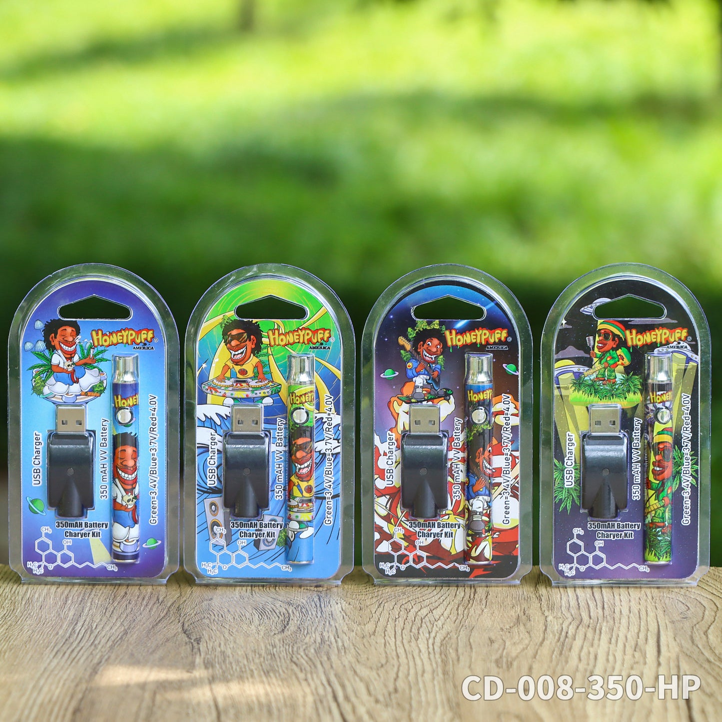 HONEYPUFF hot sale 350 mAH battery vape accessories with different design