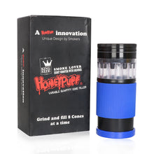 Load image into Gallery viewer, HONEYPUFF Plastic Herb Grinder With Cone Pre Rolled Cones Holder, 70 mm 5 Lay Smoker Grinders