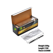 Load image into Gallery viewer, HONEYPUFF brand high quality multi-purpose metal aluminum roll 140MM*15M one roll