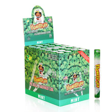 Load image into Gallery viewer, HONEYPUFF 1 1/4 Size Mint Flavor Pre Rolled Cones, Clear Rolling Papers, 2 PCS / Tube 24 Tubes / Box