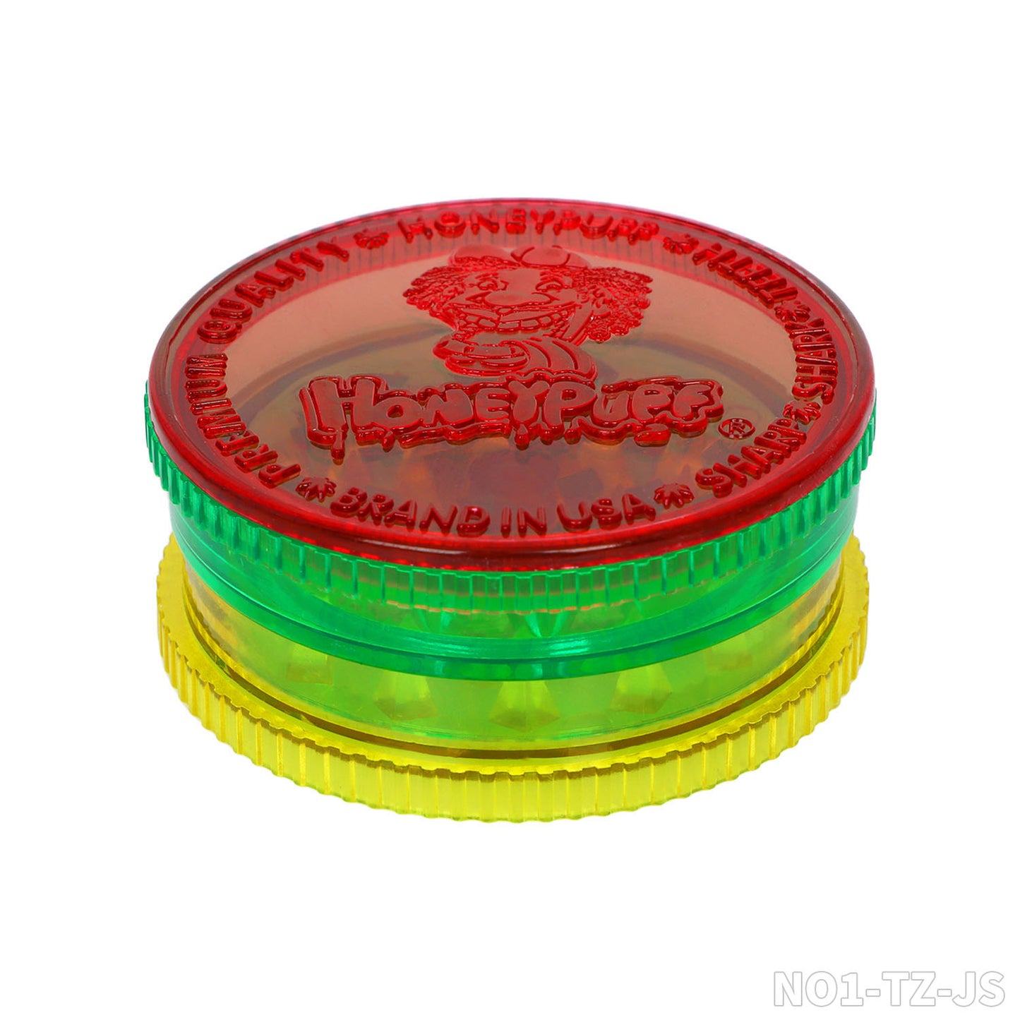 Honeypuff smoking kit with 60mm 3 parts plastic griner+metal pipe