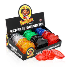 Load image into Gallery viewer, HOEYPUFF Biodegradable Plastic Herb Grinder, 67 mm 3 Layers Smoker Grinder, 12 PCS / Box