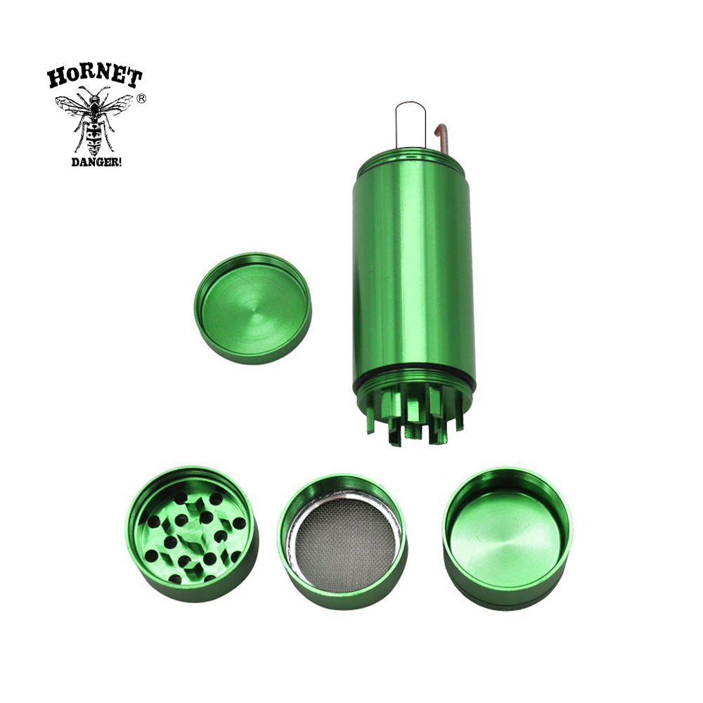 Honeypuff 59*8mm Metal Aluminium Alloy Ceramics Portable Tinplate Tobacco, Multi-Colored Herb Grinder, Cigarette Accessories