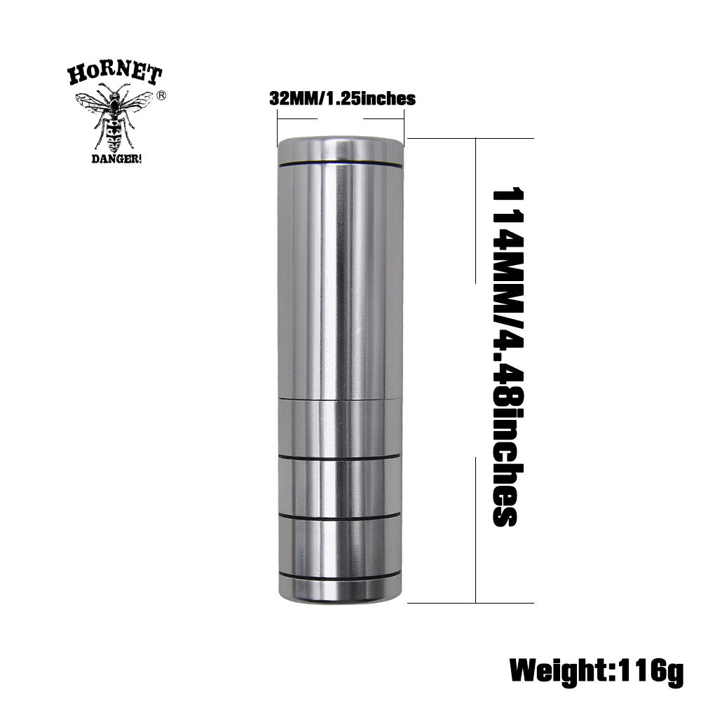 Honeypuff 59*8mm Metal Aluminium Alloy Ceramics Portable Tinplate Tobacco, Multi-Colored Herb Grinder, Cigarette Accessories