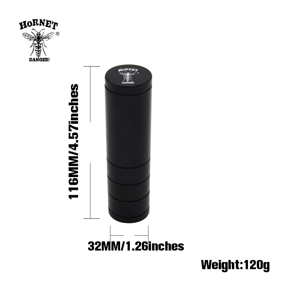 Honeypuff 59*8mm Metal Aluminium Alloy Ceramics Portable Tinplate Tobacco, Multi-Colored Herb Grinder, Cigarette Accessories
