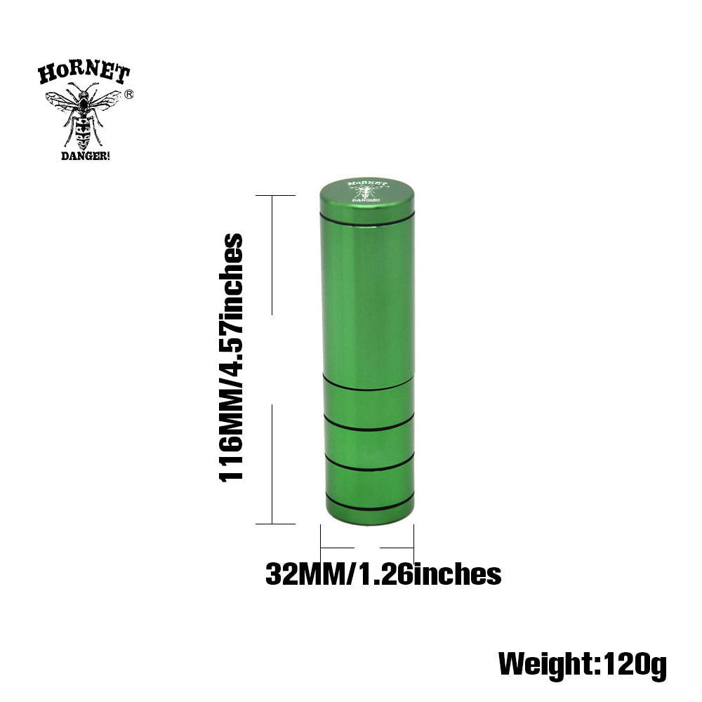 Honeypuff 59*8mm Metal Aluminium Alloy Ceramics Portable Tinplate Tobacco, Multi-Colored Herb Grinder, Cigarette Accessories
