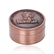 Load image into Gallery viewer, HONEYPUFF 50MM Alloy Herb Grinder 3 Layers Zinc Alloy Metal Dry Herb Tobacco Weed Grinder Crusher, kief catcher